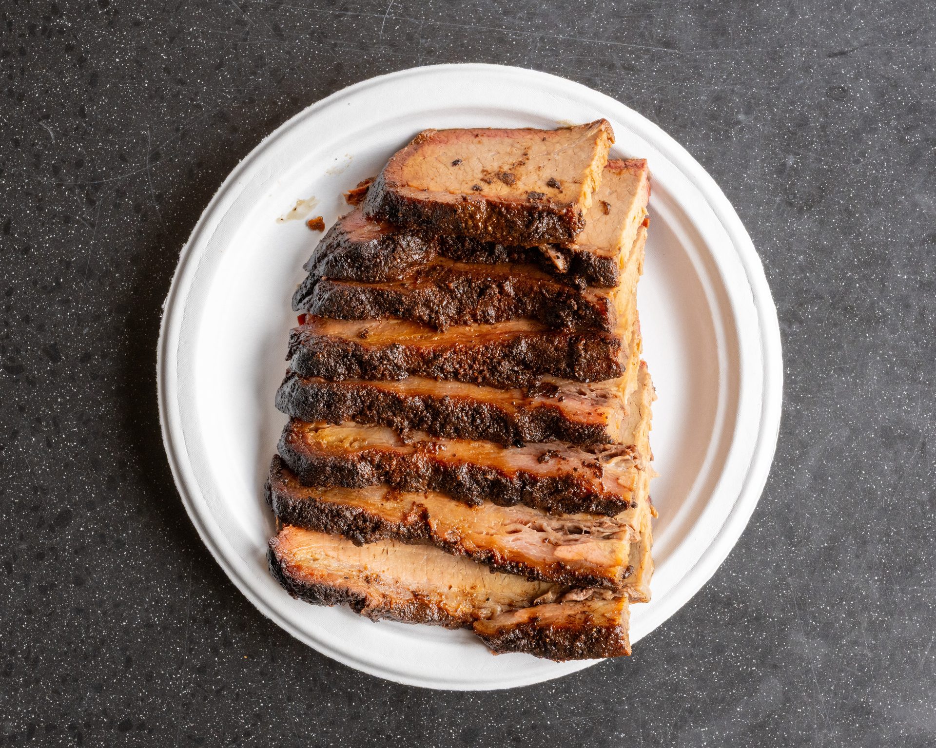 Meat arrives unsauced — on purpose