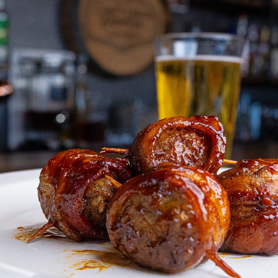 Mad Meatballs with beer