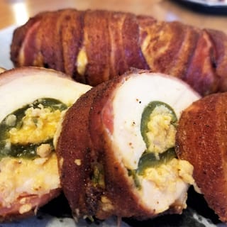 Bacon Wrapped Stuffed Chicken Breast
