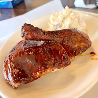 Smoked Bourbon BBQ Lacquered Chicken